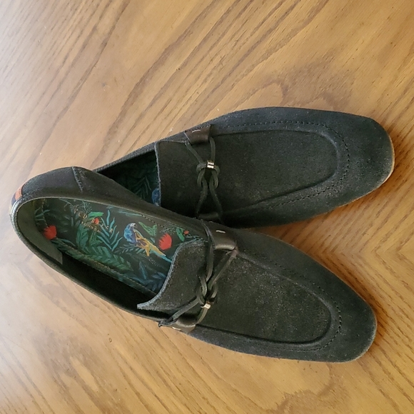 Ted Baker Siblac Black Suede Loafers 